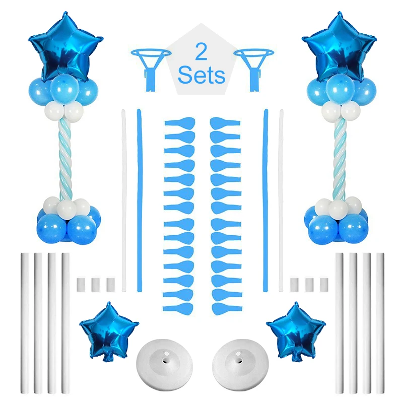 BTRUDI 2Sets 162cm Height blue pink Balloon Tower foil Star Balloon Column Stand Base and Pole for birthday Wedding Decoration
BTRUDI 2Sets 162cm Height blue pink Balloon Tower foil Star Balloon Column Stand Base and Pole for birthday Wedding Decoration