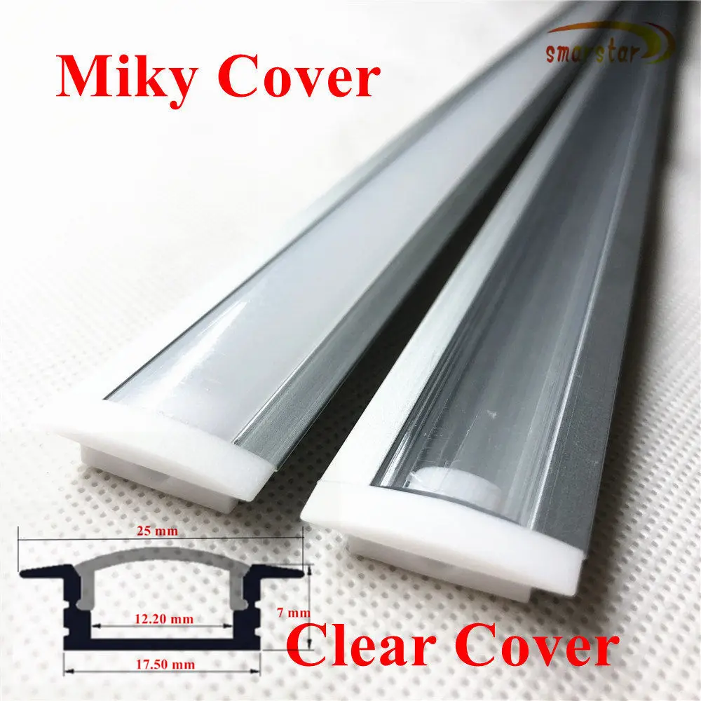 smarstar 100 cm embedded aluminum shell U shape aluminum profile milky clear cover end cap 1m channel for LED strip light #8
smarstar 100 cm embedded aluminum shell U shape aluminum profile milky clear cover end cap 1m channel for LED strip light #8