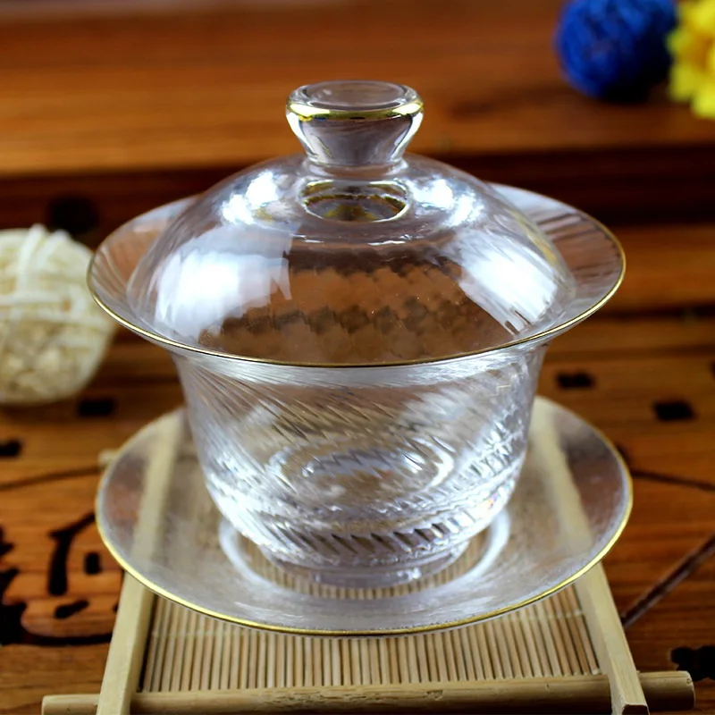 Glass tea set glass set Japanese style snow cover bowl kung fu tea set tea set combination set
Glass tea set glass set Japanese style snow cover bowl kung fu tea set tea set combination set