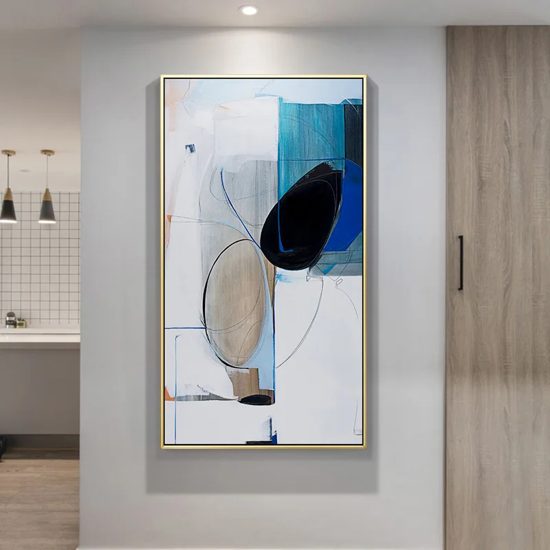Abstract Minimalist azure color block canvas painting posters and print decor wall art pictures for living room bedroom aisle
Abstract Minimalist azure color block canvas painting posters and print decor wall art pictures for living room bedroom aisle