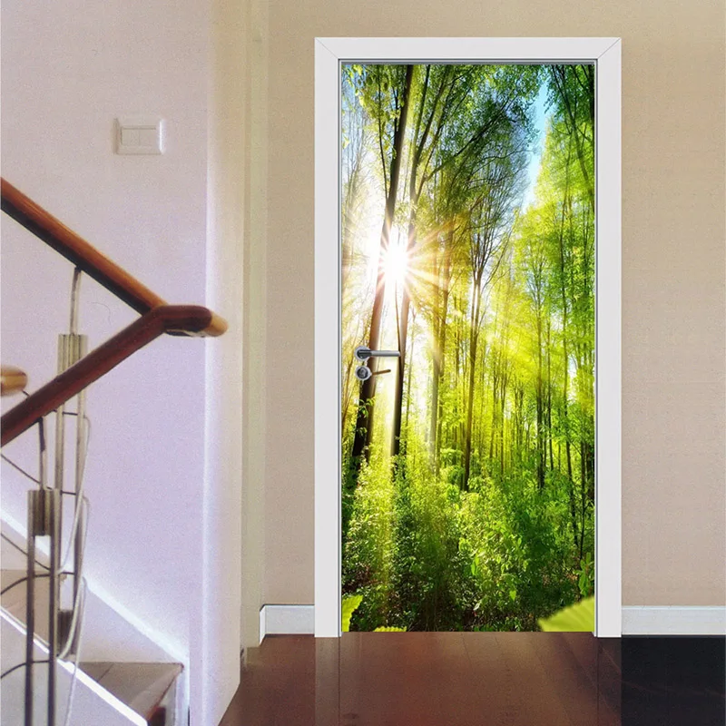 PVC Wallpaper 3D Beautiful Green Forest Sunshine Murals Living Room Hotel Door Sticker Modern Self Adhesive Waterproof Wallpaper
PVC Wallpaper 3D Beautiful Green Forest Sunshine Murals Living Room Hotel Door Sticker Modern Self Adhesive Waterproof Wallpaper