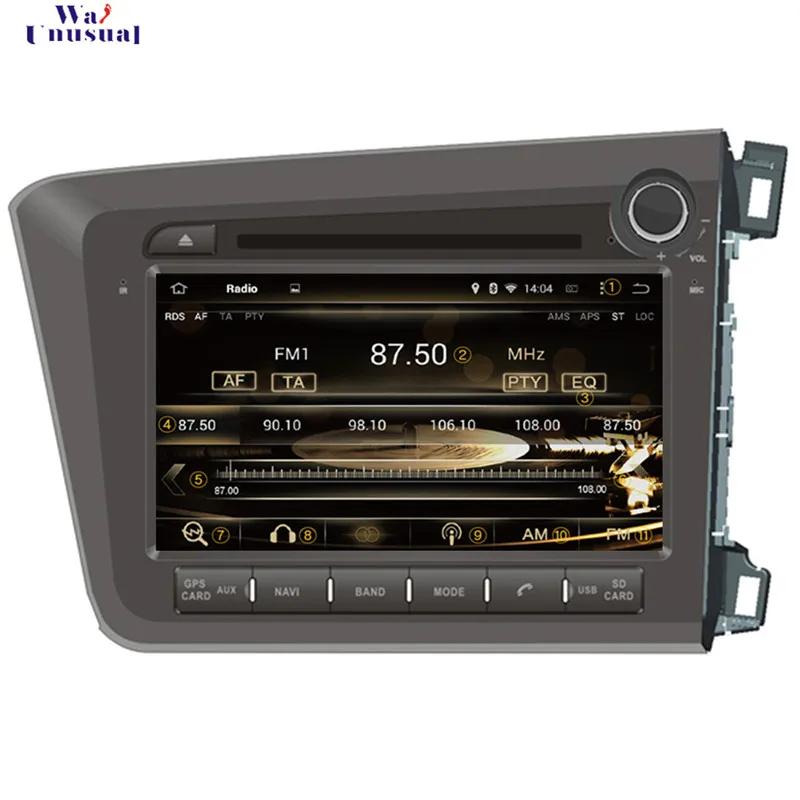 WANUSUAL 8" 4G RAM 32G ROM Octa Core Android 6.0 Car Radio Player for Honda Civic RHD 2012 2013 2014 2015 2016 2017 with GPS BT
WANUSUAL 8" 4G RAM 32G ROM Octa Core Android 6.0 Car Radio Player for Honda Civic RHD 2012 2013 2014 2015 2016 2017 with GPS BT