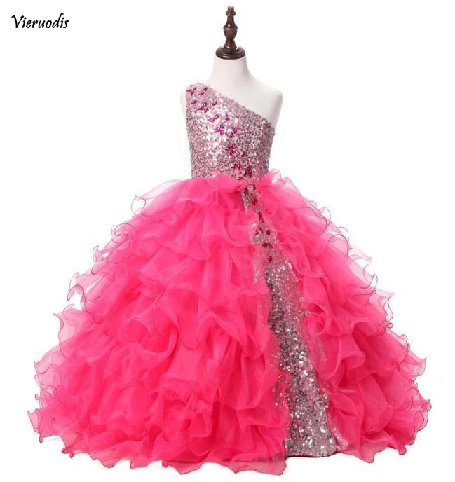 Real Photo lace dress for the girl princess prom dresses kids gowns tulle girls beaded | Свадьбы и торжества