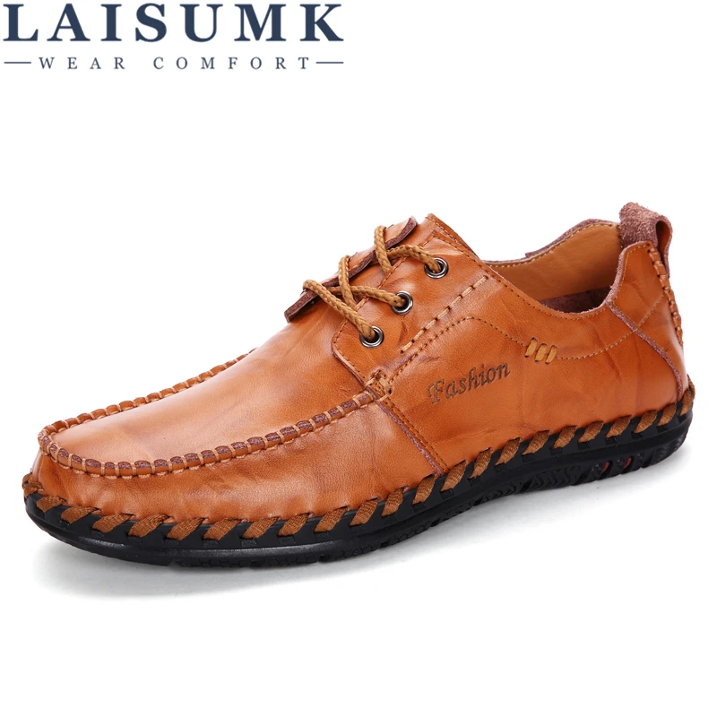 LAISUMK Men Casual Shoes Leather Lace-up Men Shoes High Quality Comfortable Summer Zapatos Hombre
LAISUMK Men Casual Shoes Leather Lace-up Men Shoes High Quality Comfortable Summer Zapatos Hombre