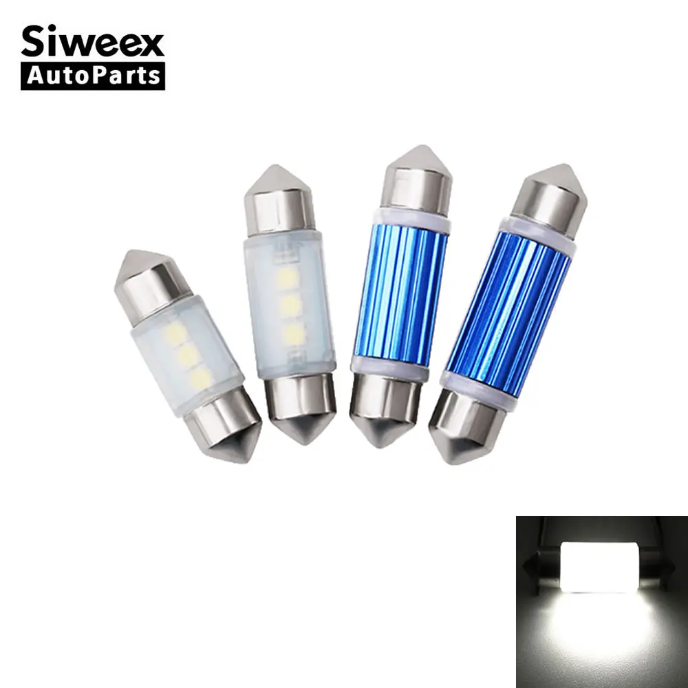 1Pcs Led 31mm 36mm 39mm 41mm Car Festoon Lights 3 3030 SMD Dome Reading Door Trunk Lamp DC 12V White Auto License Plate Bulb
1Pcs Led 31mm 36mm 39mm 41mm Car Festoon Lights 3 3030 SMD Dome Reading Door Trunk Lamp DC 12V White Auto License Plate Bulb
