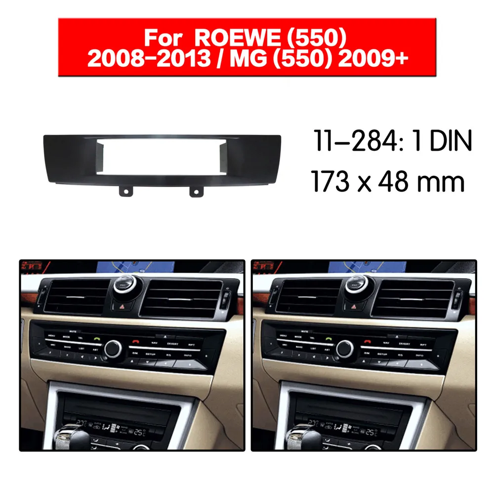 

1 Din Radio Fascia for ROEWE (550) 2008-2013 MG (550) 2009+ DVD Stereo Panel Dash Mount top good 11-284