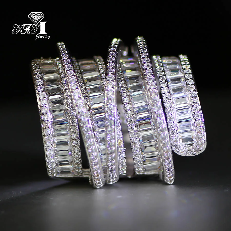 YaYI Jewelry Fashion Princess Cut 6.4 CT White Zircon Silver Color Engagement Rings wedding Rings Party Rings
YaYI Jewelry Fashion Princess Cut 6.4 CT White Zircon Silver Color Engagement Rings wedding Rings Party Rings
