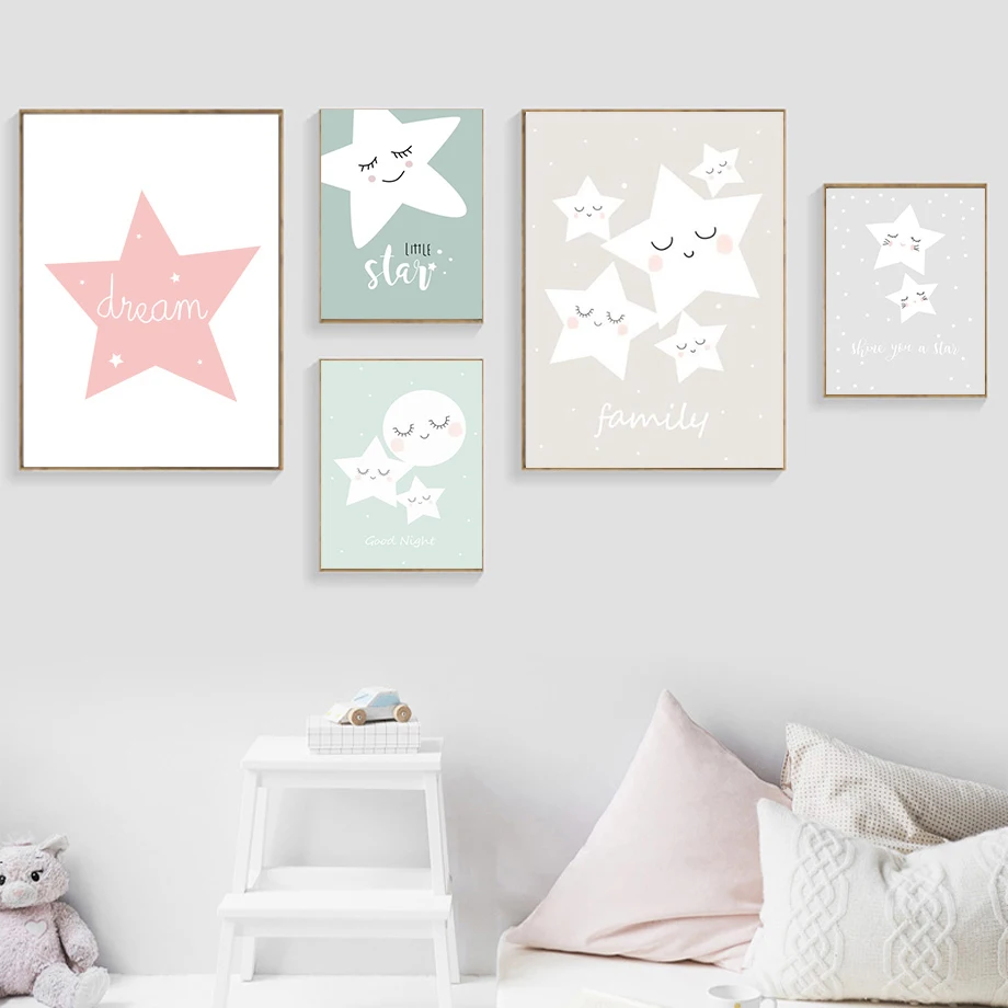 Star Quotes Wall Art Canvas Painting Nordic Posters And Prints Cartoon Wall Pictures Baby Kids Room Decor
Star Quotes Wall Art Canvas Painting Nordic Posters And Prints Cartoon Wall Pictures Baby Kids Room Decor