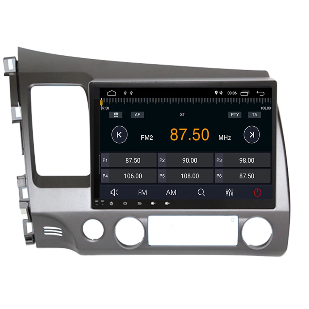10 2 "Android10 4 + 32G DSP автомобильный DVD плеер GPS навигация для HONDA Civci 2006-2011 головное