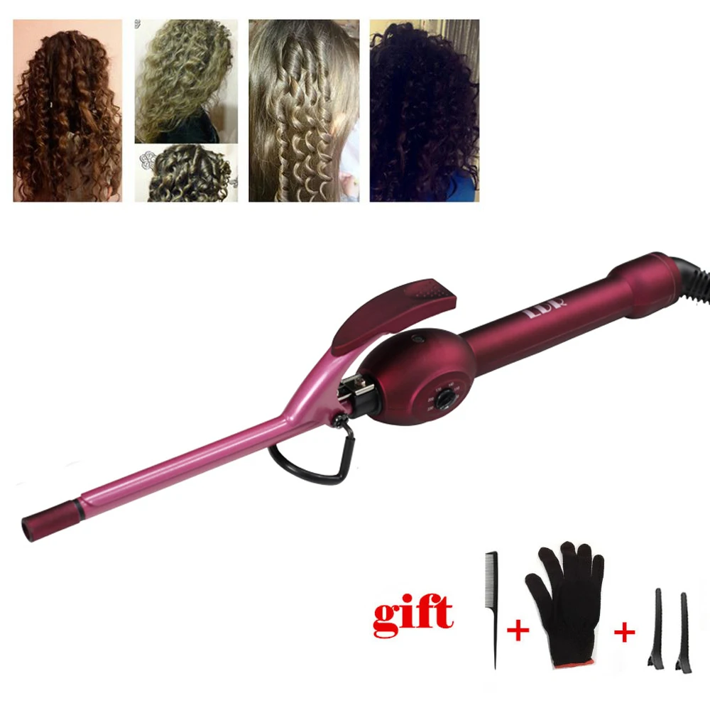 

9mm Hair Curling Iron Wand Hair Curler Men's Wave Curler Deepwave Small Hair Curlers Fluffy Curly rulos krultang Styling Tools