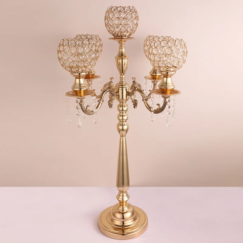 80 CM Tall Gold Candle Holder 5-arms Candlestick Wedding Candelabra Hotel Home Decoration
80 CM Tall Gold Candle Holder 5-arms Candlestick Wedding Candelabra Hotel Home Decoration