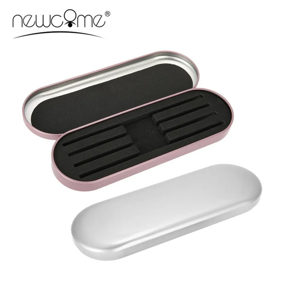 NEWCOME Professional Silver/Pink Tweezers Tinplate Storage Box Organizer Case for Eyelash Extension Salon Makeup Tools
NEWCOME Professional Silver/Pink Tweezers Tinplate Storage Box Organizer Case for Eyelash Extension Salon Makeup Tools