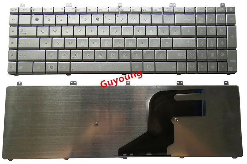 Клавиатура для ноутбука Asus N55 N55SL N55SF N75 N75SF N75SL N75S N75Y N55X silver | Компьютеры и офис
