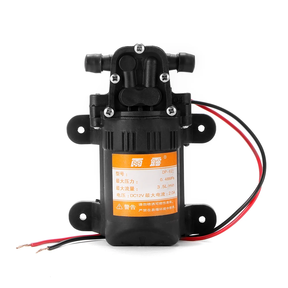 DC 12V 70PSI 3.5L/Min Agricultural Electric Water Pump Black Micro High Pressure Diaphragm Water Sprayer Car Wash 12 V
DC 12V 70PSI 3.5L/Min Agricultural Electric Water Pump Black Micro High Pressure Diaphragm Water Sprayer Car Wash 12 V