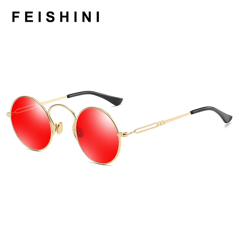 Feishini Original Brand Design Steampunk Polarized Sunglasses Women Round Metal Frame Vintage Mirror Punk Sunglass Men Punk
Feishini Original Brand Design Steampunk Polarized Sunglasses Women Round Metal Frame Vintage Mirror Punk Sunglass Men Punk