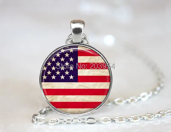 New 1pcs/lot 25mm (1 inch) America Pendant America Necklace American Flag Pride uSA flag jewelry steel bronze mens 2017 country
New 1pcs/lot 25mm (1 inch) America Pendant America Necklace American Flag Pride uSA flag jewelry steel bronze mens 2017 country