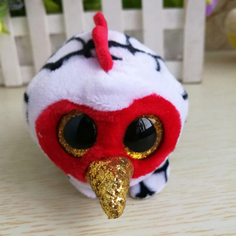 Children Cute Mini Ty Plush Toys Beanie Boos Big Eyes Stuffed Doll Lovely Parrot Cock Snake Tiger TY Baby Kids Gifts | Игрушки и хобби