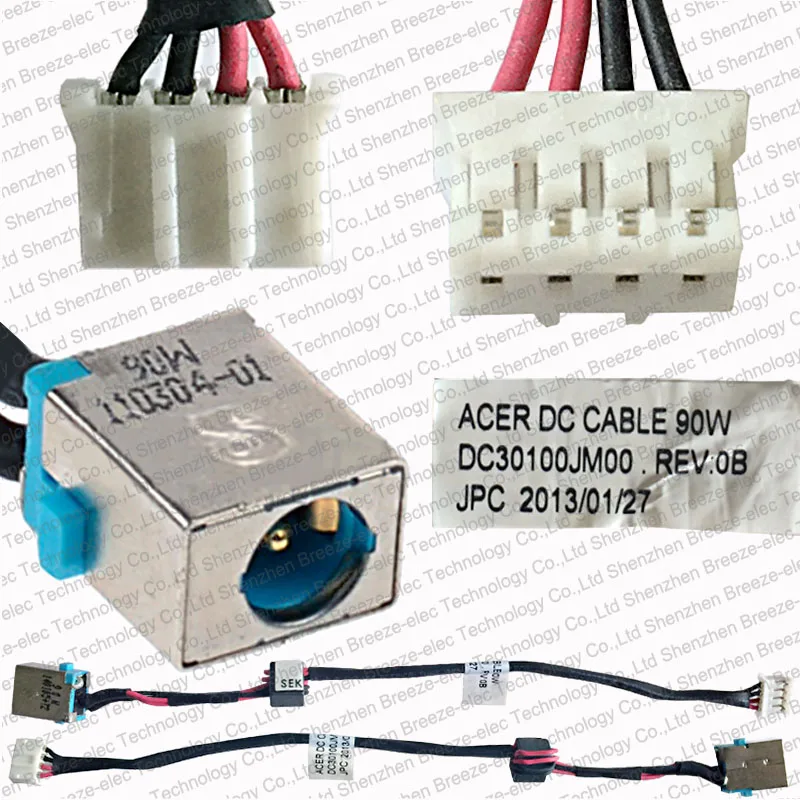 100% Original NEW 90 watt Laptop DC Power Jack Cable Socket Wire connector for Acer Aspire E1-571 E1-571g series
100% Original NEW 90 watt Laptop DC Power Jack Cable Socket Wire connector for Acer Aspire E1-571 E1-571g series