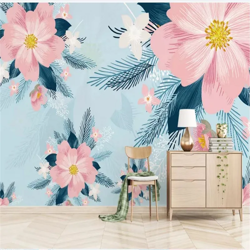 Custom wallpaper retro modern minimalist hand-painted flowers and birds garden small fresh background wall waterproof material
Custom wallpaper retro modern minimalist hand-painted flowers and birds garden small fresh background wall waterproof material
