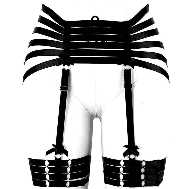 Body Pentagram Harness Set Belt Garter Black Sexy Women Suit Cage Bra for Women Elastic Goth Festival Rave Cosplay Dance Wear
Body Pentagram Harness Set Belt Garter Black Sexy Women Suit Cage Bra for Women Elastic Goth Festival Rave Cosplay Dance Wear