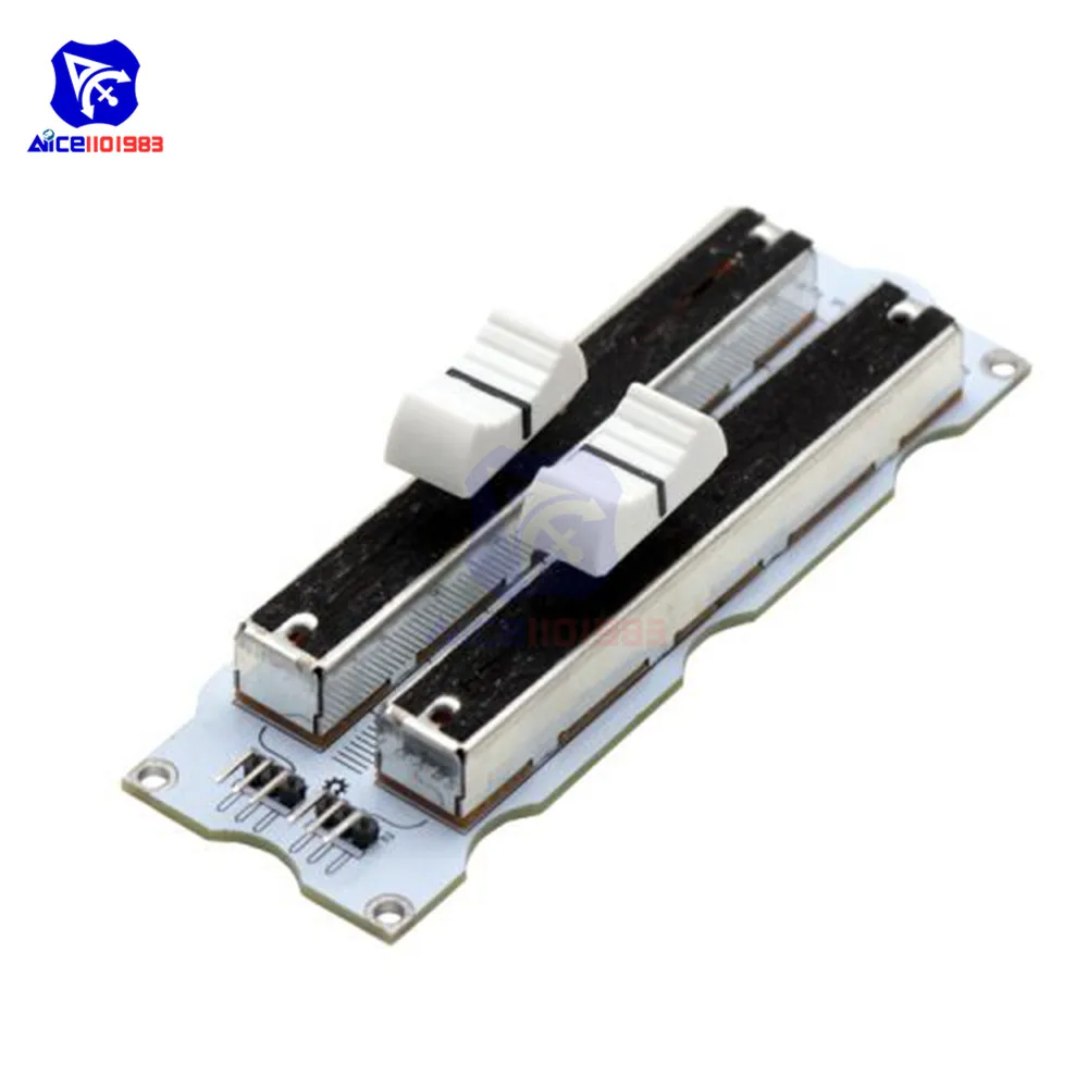 Double Row Slide Potentiometer 10K Linear Sliding Resistance Analog Sensor Module for Arduino Mixer Electronic Building Block
Double Row Slide Potentiometer 10K Linear Sliding Resistance Analog Sensor Module for Arduino Mixer Electronic Building Block