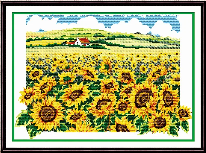 The sunflower cross stitch kit 18ct 14ct 11ct count printed canvas stitching embroidery DIY handmade needlework
The sunflower cross stitch kit 18ct 14ct 11ct count printed canvas stitching embroidery DIY handmade needlework