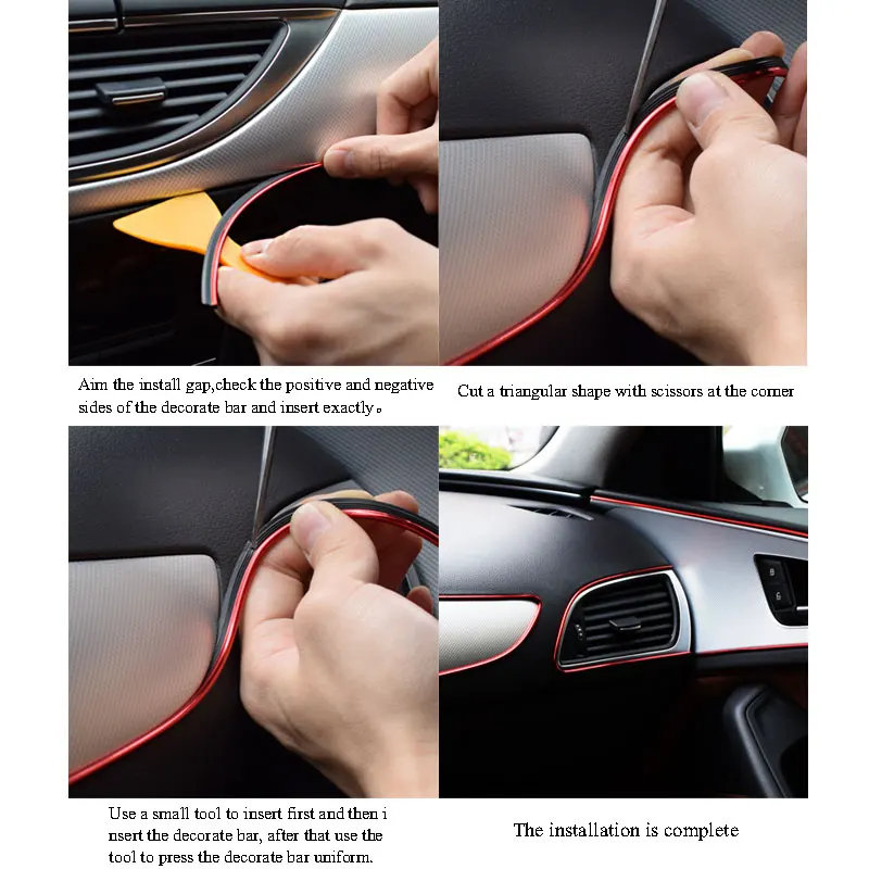 10 м авто-Стайлинг DIY Украшение Автомобиля Стикеры чехол для Alfa Audi Mazda Nissan Saab Toyota Volve