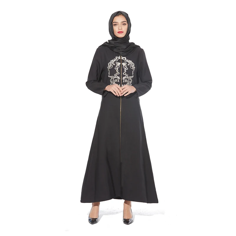 Muslim Abaya Embroidery Maxi Dress Zipper Long Robe Gowns Kimono Jilbab Jubah Ramadan Arab Dubai Caftan Islamic Prayer Clothing
Muslim Abaya Embroidery Maxi Dress Zipper Long Robe Gowns Kimono Jilbab Jubah Ramadan Arab Dubai Caftan Islamic Prayer Clothing