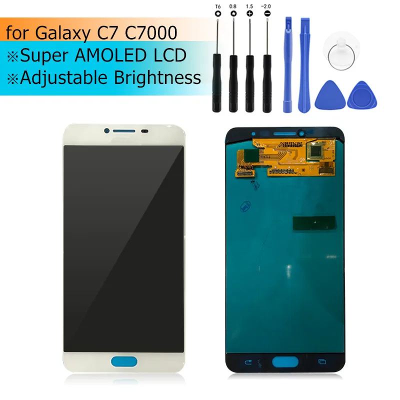 ЖК-дисплей SUPER AMOLED для Samsung Galaxy C7 C7000, сенсорный экран с дигитайзером в сборе, ЖК-дисплей для Galaxy C7 C7000, Запасная часть
ЖК-дисплей SUPER AMOLED для Samsung Galaxy C7 C7000, сенсорный экран с дигитайзером в сборе, ЖК-дисплей для Galaxy C7 C7000, Запасная часть