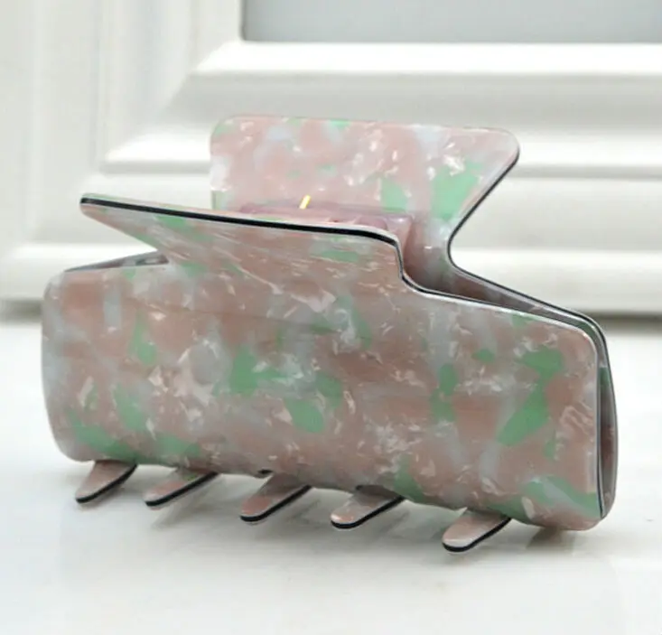 Marble Korean Brown Rectangle Hair Claw Clips for Women Sexy Basic Hair Claw Plastic Medium Jaw Clamp Fashion Accessory
Marble Korean Brown Rectangle Hair Claw Clips for Women Sexy Basic Hair Claw Plastic Medium Jaw Clamp Fashion Accessory