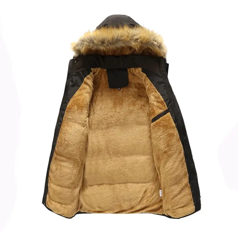 Winter men's casual cotton jacket warm jacket solid color hooded cashmere large size Parkas coat 5XL
Winter men's casual cotton jacket warm jacket solid color hooded cashmere large size Parkas coat 5XL