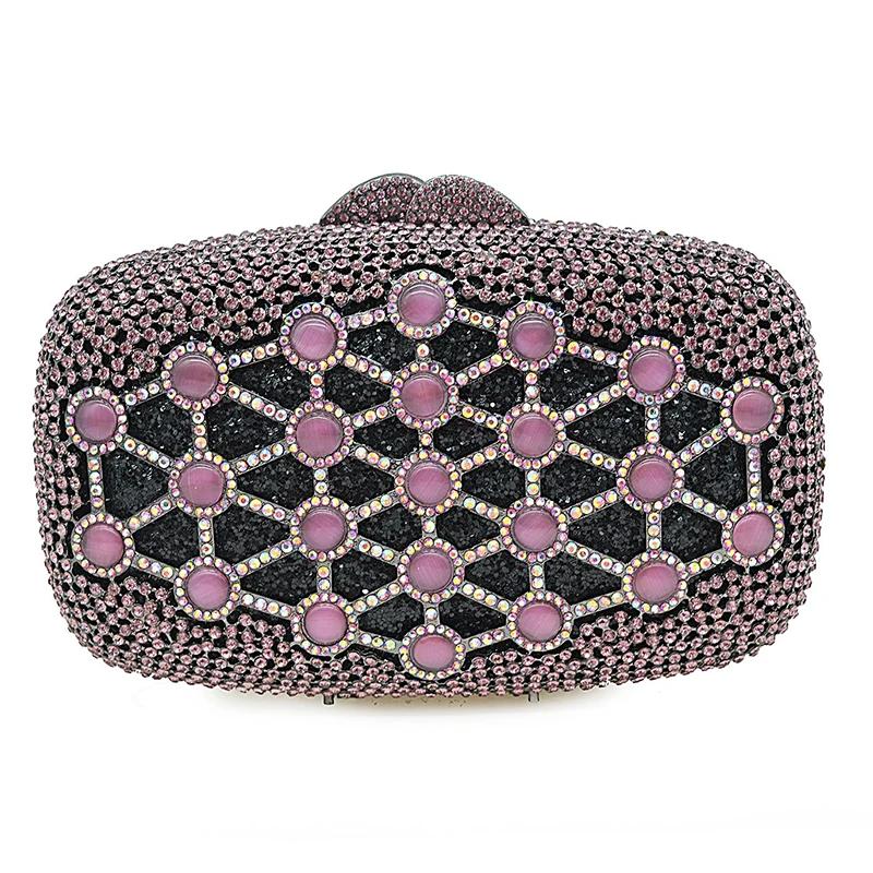 XIYUAN Silver Metal Ladies Clutch Bag Fashion Pink Crystal Party Purse Purple Rhinestone Handbags Hollow Out Women Clutches Bag
XIYUAN Silver Metal Ladies Clutch Bag Fashion Pink Crystal Party Purse Purple Rhinestone Handbags Hollow Out Women Clutches Bag