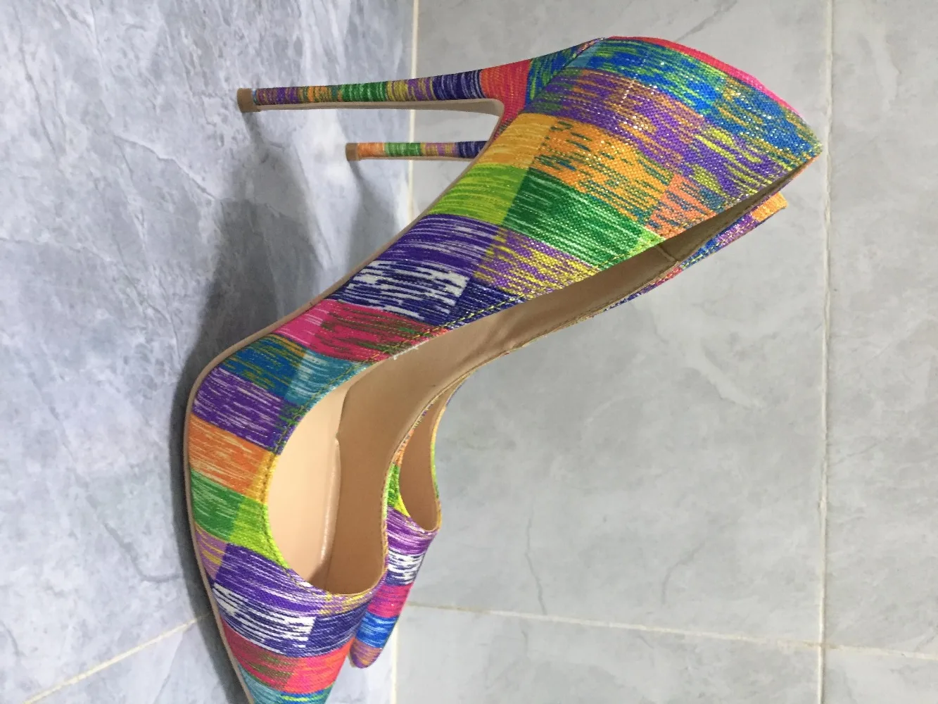 YUE JABON Mixed Color Pointed Toe Stiletto High Heels Woman Lady Female 12cm 10cm 8cm High Heel Shoes Dress Pumps Zapatos Mujer
YUE JABON Mixed Color Pointed Toe Stiletto High Heels Woman Lady Female 12cm 10cm 8cm High Heel Shoes Dress Pumps Zapatos Mujer
