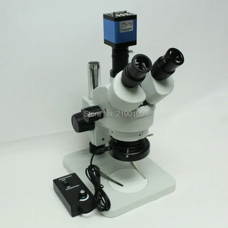 Фото Бинокулярный видеомикроскоп с увеличением 7 45 раз стерео микроскоп + Hd 2 0 МП