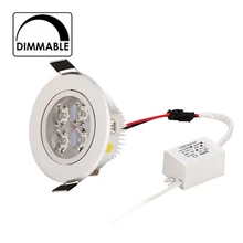 50pcs/lot 9w 12W Dimmable led downlight AC 120V 220V silver adjustable shell wholesale lowest price
