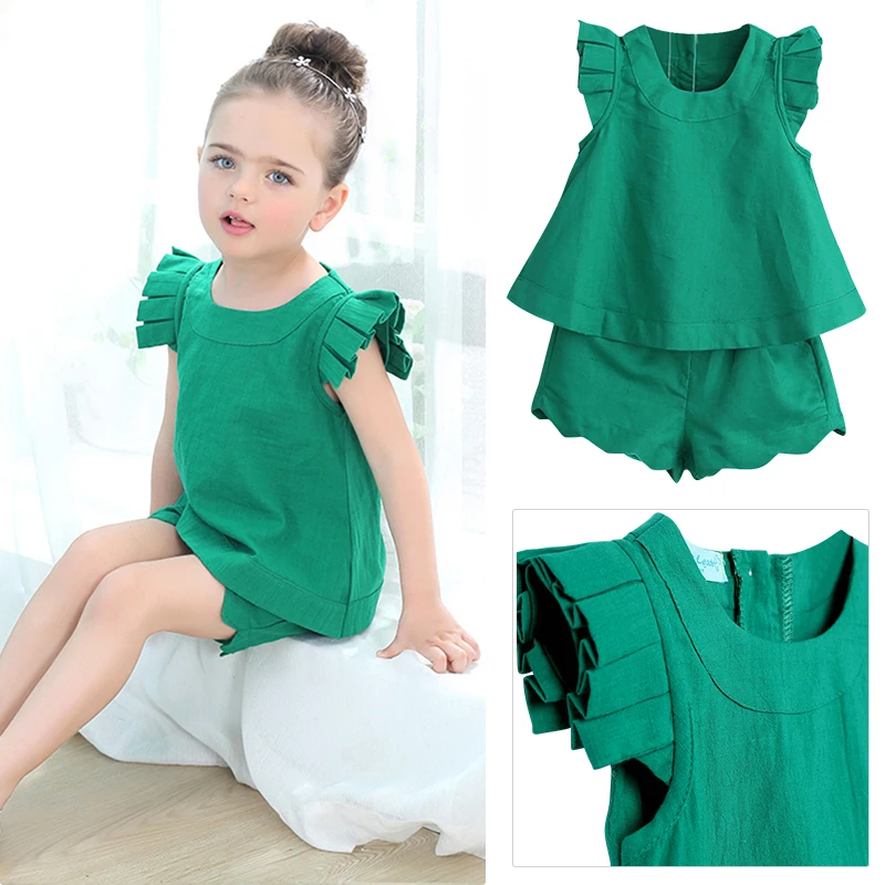 2018 Summer Baby Girl children's round neck sleeveless T-shirt + shorts suit children's clothing kids birthday clothes
2018 Summer Baby Girl children's round neck sleeveless T-shirt + shorts suit children's clothing kids birthday clothes