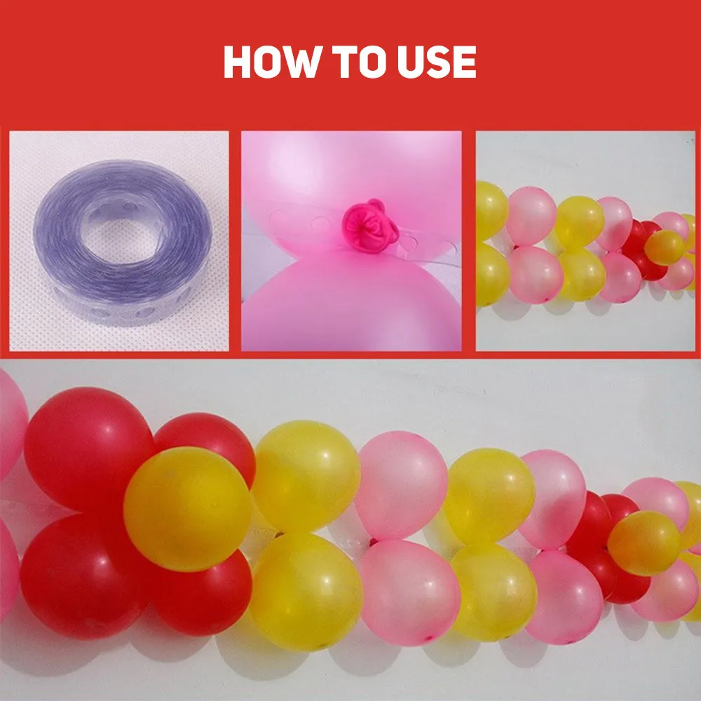 DIY 5M Balloon Tie Knob Tool Latex Balloons Modeling Tool Plastic Balloon Chain Birthday Party Wedding Decoration Supplies #065
DIY 5M Balloon Tie Knob Tool Latex Balloons Modeling Tool Plastic Balloon Chain Birthday Party Wedding Decoration Supplies #065