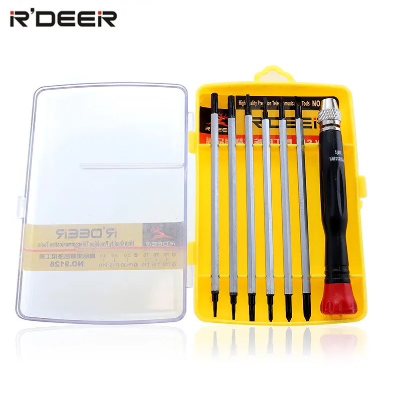 Набор отверток RDEER, Магнитная отвертка с наконечником Torx из хромованадиевого сплава, 7 в 1
Набор отверток RDEER, Магнитная отвертка с наконечником Torx из хромованадиевого сплава, 7 в 1