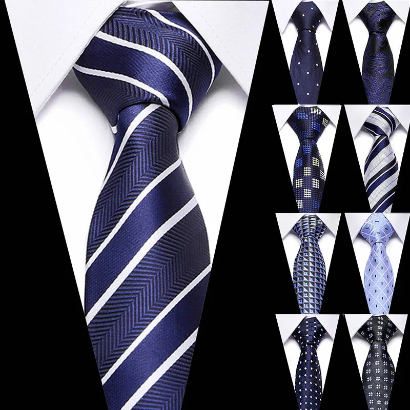 New Male Dark Blue Striped Luxury Tie 100% Silk Bussiness For Man Formal Wedding Party
New Male Dark Blue Striped Luxury Tie 100% Silk Bussiness For Man Formal Wedding Party