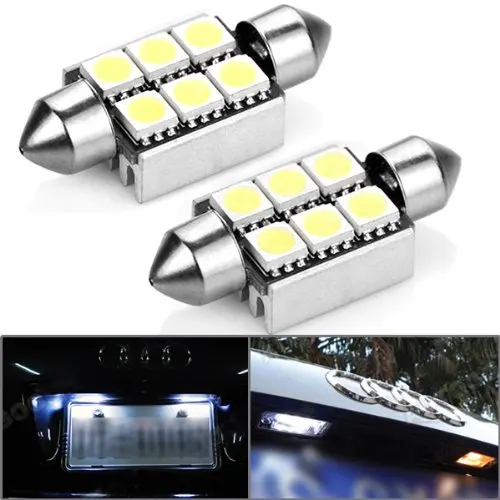 Прямая замена без ошибок, белая лампа 6 светодиодов 5050 SMD 6418 36 мм для автомобильного купола, чтения карты, освещения номерного знака
Прямая замена без ошибок, белая лампа 6 светодиодов 5050 SMD 6418 36 мм для автомобильного купола, чтения карты, освещения номерного знака