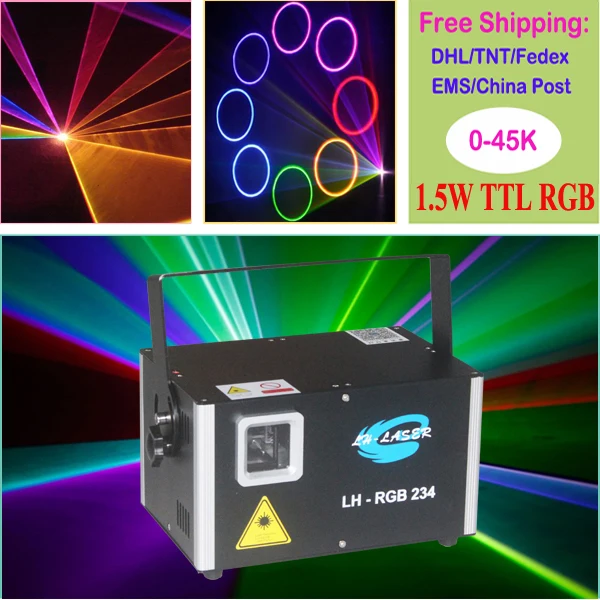 1 5 Вт RGB дискотека Вечеринка бар клубный эффект Лазерное освещение сценическое