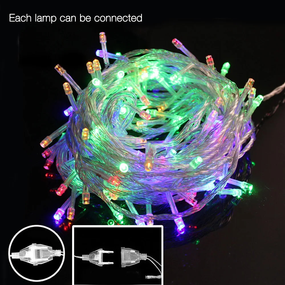 10m 50 LED string light 33ft for christmas party garden wedding decoration fairy lights garland 110V 220V + Tail plug
10m 50 LED string light 33ft for christmas party garden wedding decoration fairy lights garland 110V 220V + Tail plug