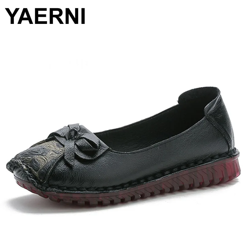 YAERNI 2019 New Women Flats Shoes Spring Handmade Retro Casual Female Shoes Cow Leather Butterfly-knot Mocassins Women's Loafers
YAERNI 2019 New Women Flats Shoes Spring Handmade Retro Casual Female Shoes Cow Leather Butterfly-knot Mocassins Women's Loafers