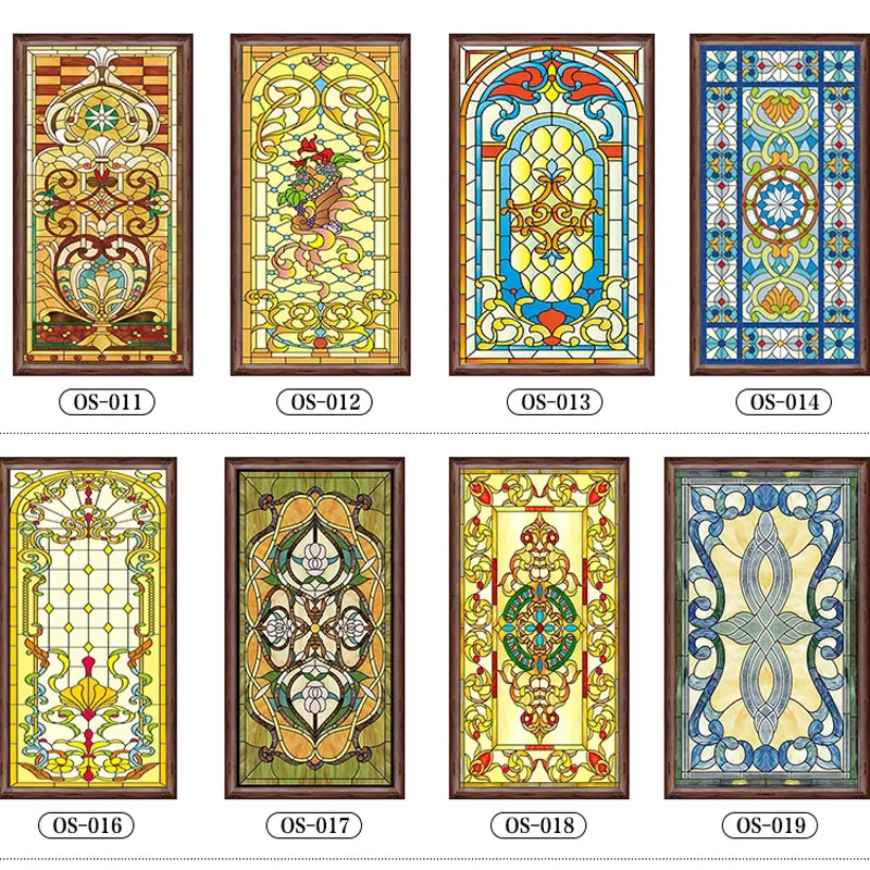 Church stained glass window film stickers Custom frosted privacy Static home foil PVC self-adhesive film Decorative 32 styles
Church stained glass window film stickers Custom frosted privacy Static home foil PVC self-adhesive film Decorative 32 styles
