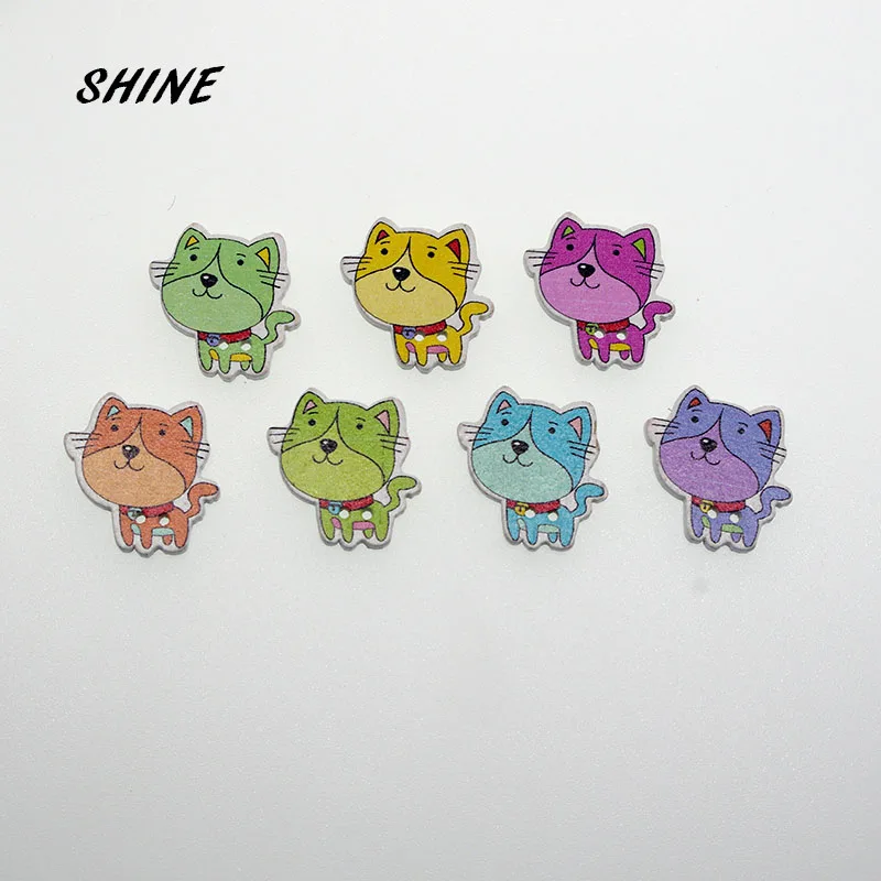 SHINE 12PCs Wooden Sewing Buttons Scrapbooking Cat shape 2 Holes 24X24mm Costura Botones Decorate W10006
SHINE 12PCs Wooden Sewing Buttons Scrapbooking Cat shape 2 Holes 24X24mm Costura Botones Decorate W10006