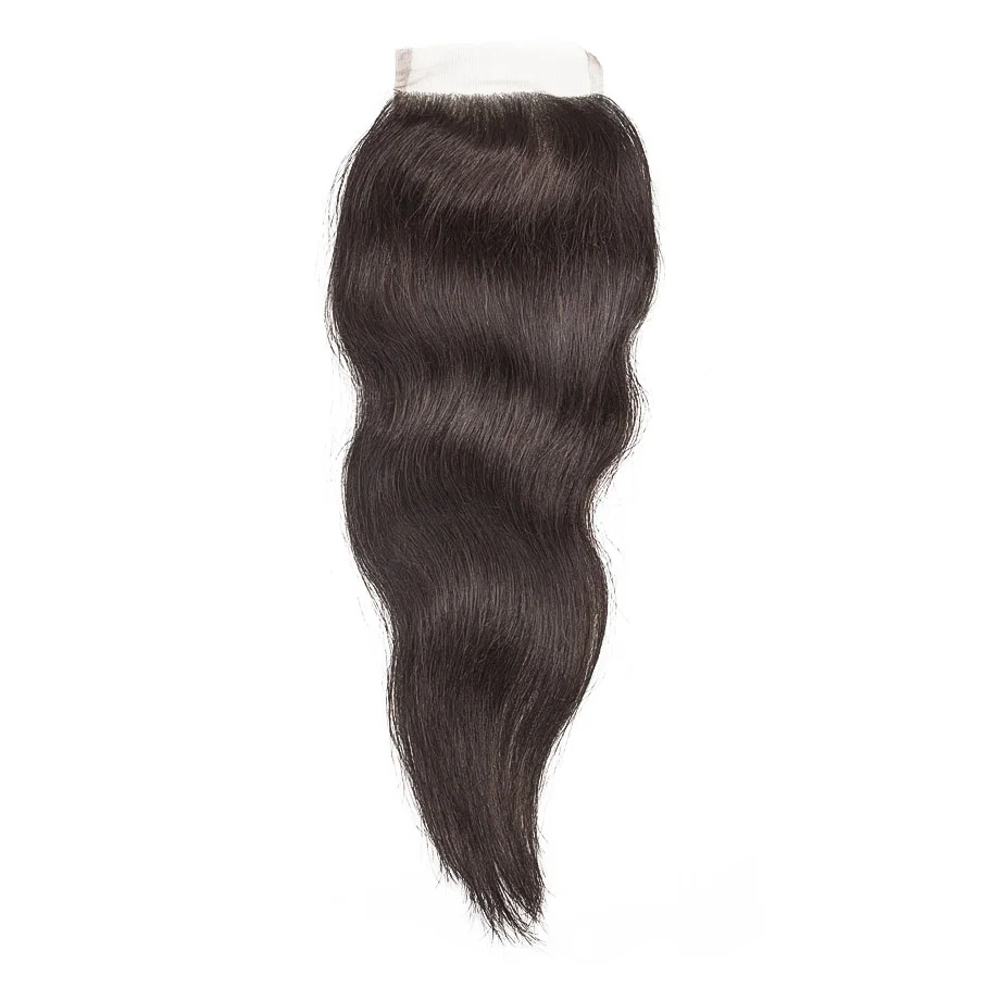 Dollface Raw Indian Hair Bundles with Closure Natural Straight Virgin Extension Free Shipping | Шиньоны и парики