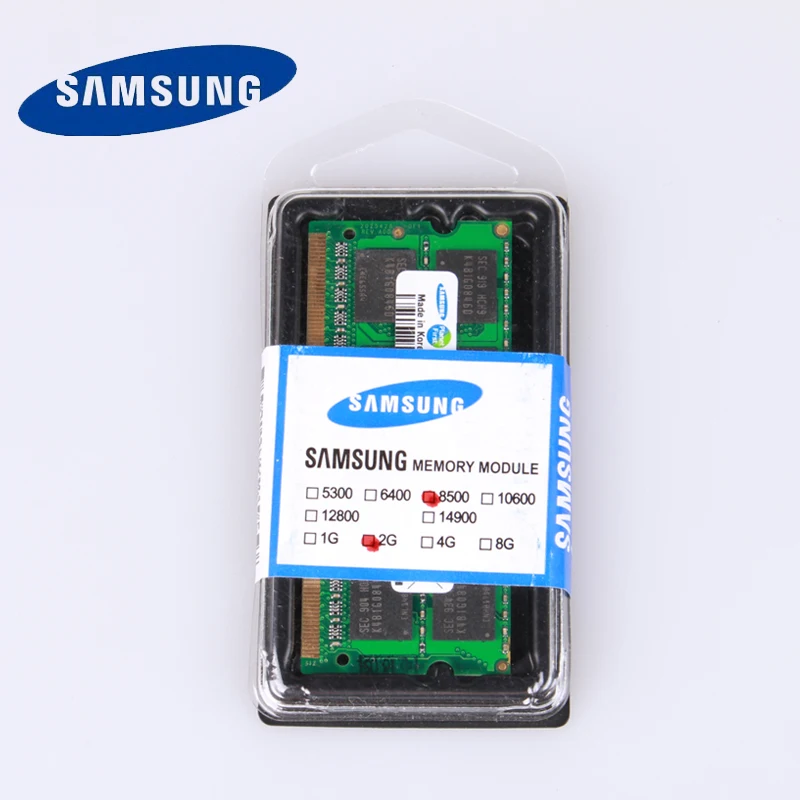 SAMSUNG оперативная память DDR2 DDR2L 2G ноутбук DDR 800 Memoria D ram палка для ноутбука 1 5 V |