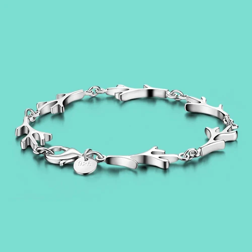 925 sterling silver bracelet female models lovely style branches bracelet design girls charm jewelry solid silver bracelet 20cm
925 sterling silver bracelet female models lovely style branches bracelet design girls charm jewelry solid silver bracelet 20cm