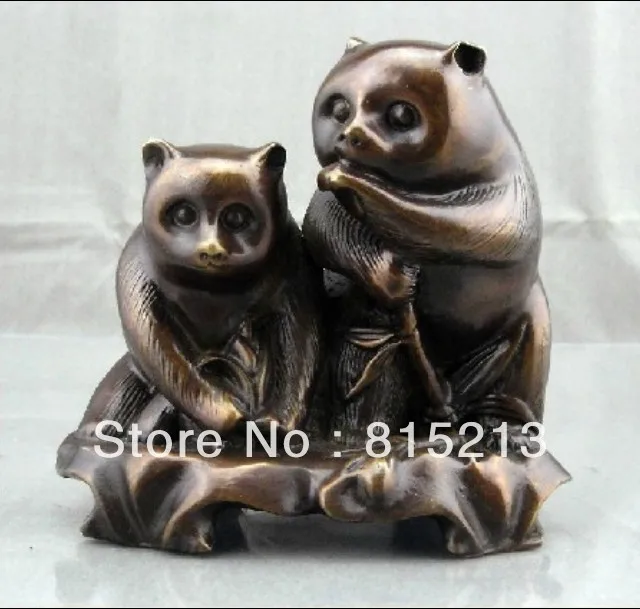 wang 000169 China Chinese Fengshui Bronze Animal cat panda statue Sculpture Figure
wang 000169 China Chinese Fengshui Bronze Animal cat panda statue Sculpture Figure