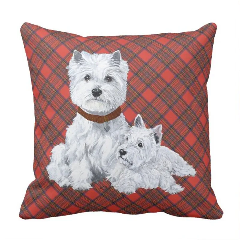 West Highland White Terrier Father Cushion Pillow Case Cover, Double-sided Printing
West Highland White Terrier Father Cushion Pillow Case Cover, Double-sided Printing